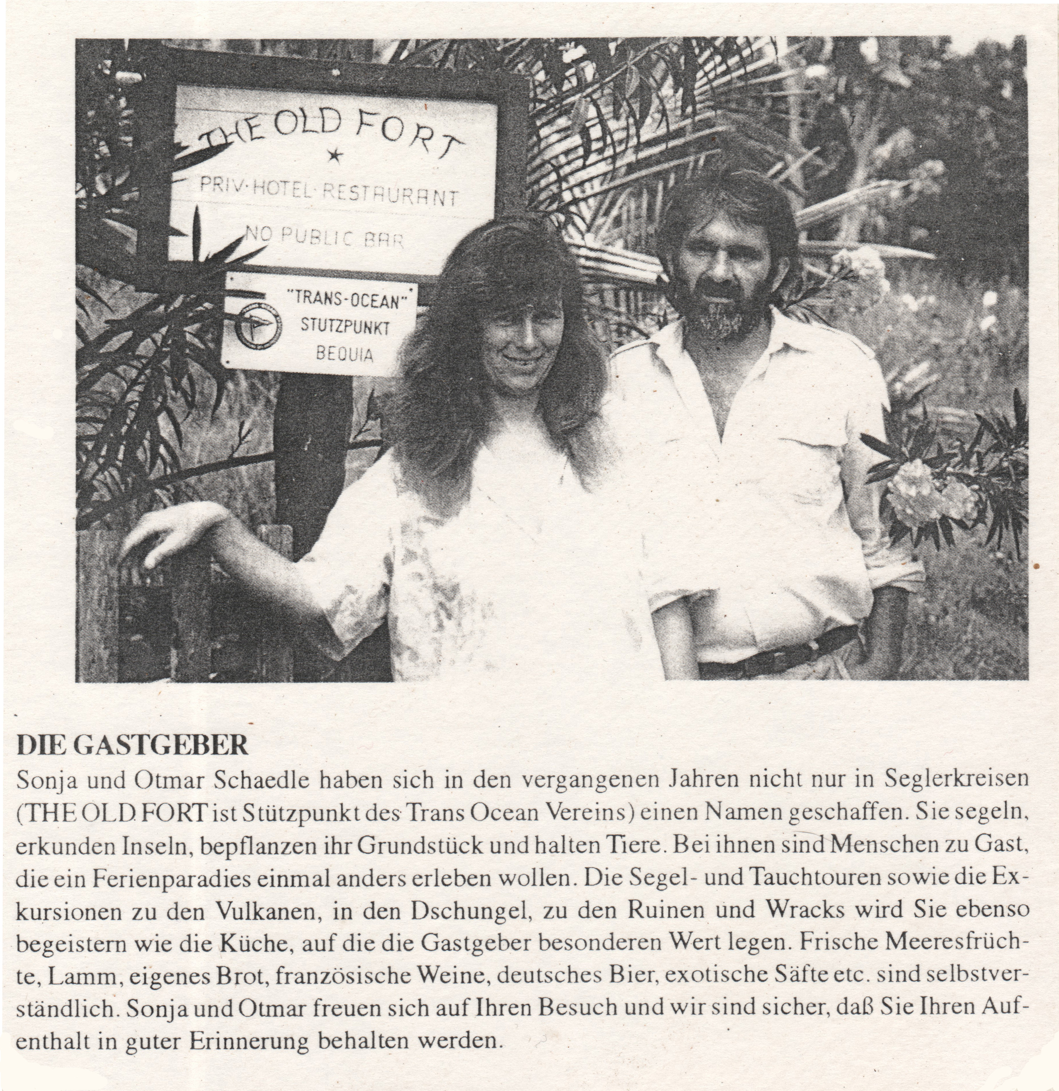 Sonja and Otmar Schaedle — The Old Fort original press